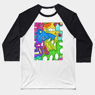 Graphic Scribble Baseball T-Shirt